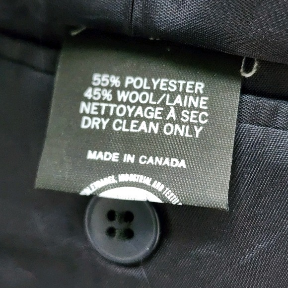 Tip Top Blazer Mens 42R Navy Blue Wool Blend Grad Career Formal Event Prom Work - Picture 14 of 16